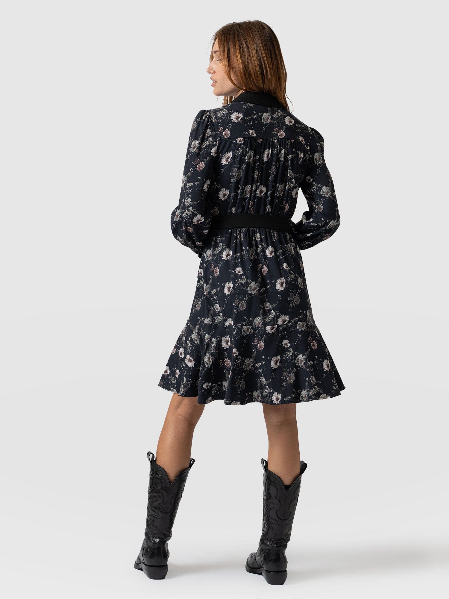 Lori Fit & Flare Dress in Dark Elegance - Women's Dresses | Saint + Sofia® USA